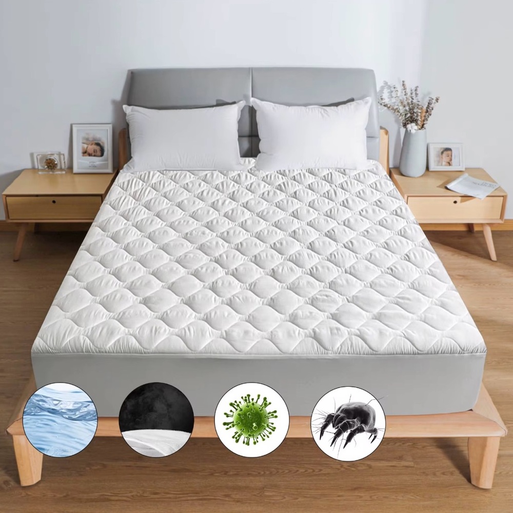 Premium White Quilted Mattress Protector